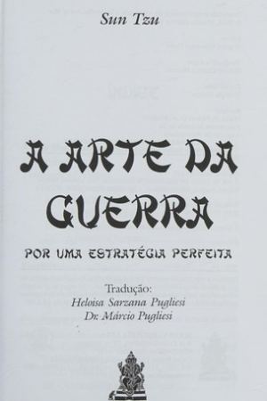 Capa de A Arte da Guerra